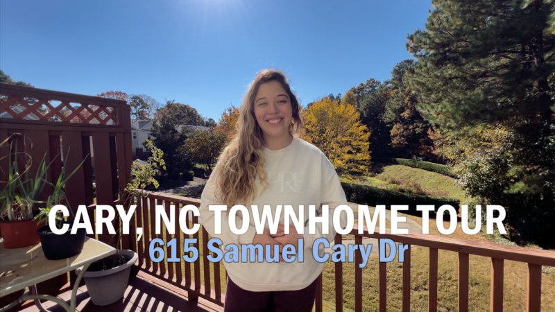 Cary North Carolina Townhome Tour: 615 Samuel Cary Drive
